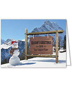 Cards: Snowman Greetings Holiday Card